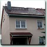 Pfannendach mit E80 in Farbe marone